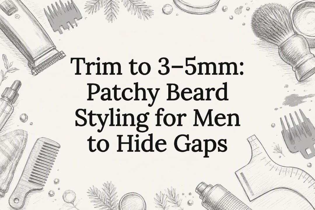 Trim to 3–5mm: Patchy Beard Styling for Men to Hide Gaps