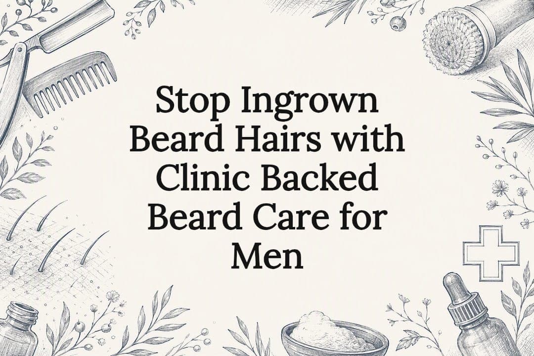 Stop Ingrown Beard Hairs with Clinic Backed Beard Care for Men