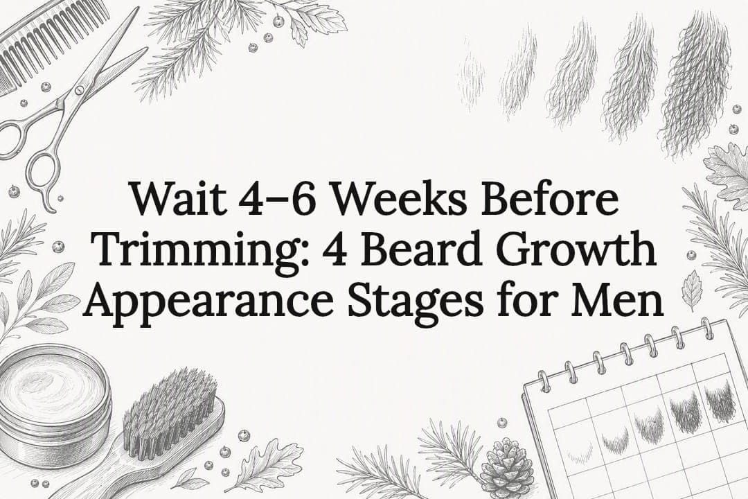 Wait 4–6 Weeks Before Trimming: 4 Beard Growth Appearance Stages for Men