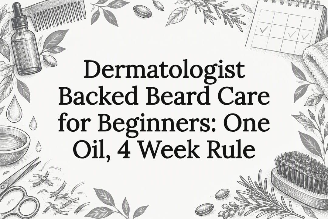 Dermatologist Backed Beard Care for Beginners: One Oil, 4 Week Rule