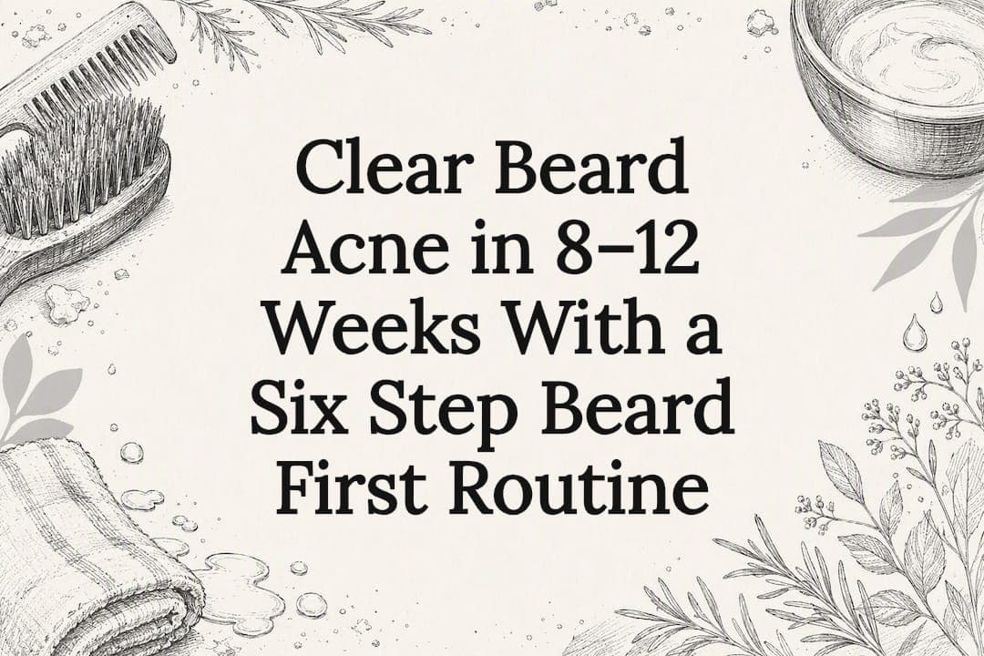 Clear Beard Acne in 8–12 Weeks With a Six Step Beard First Routine