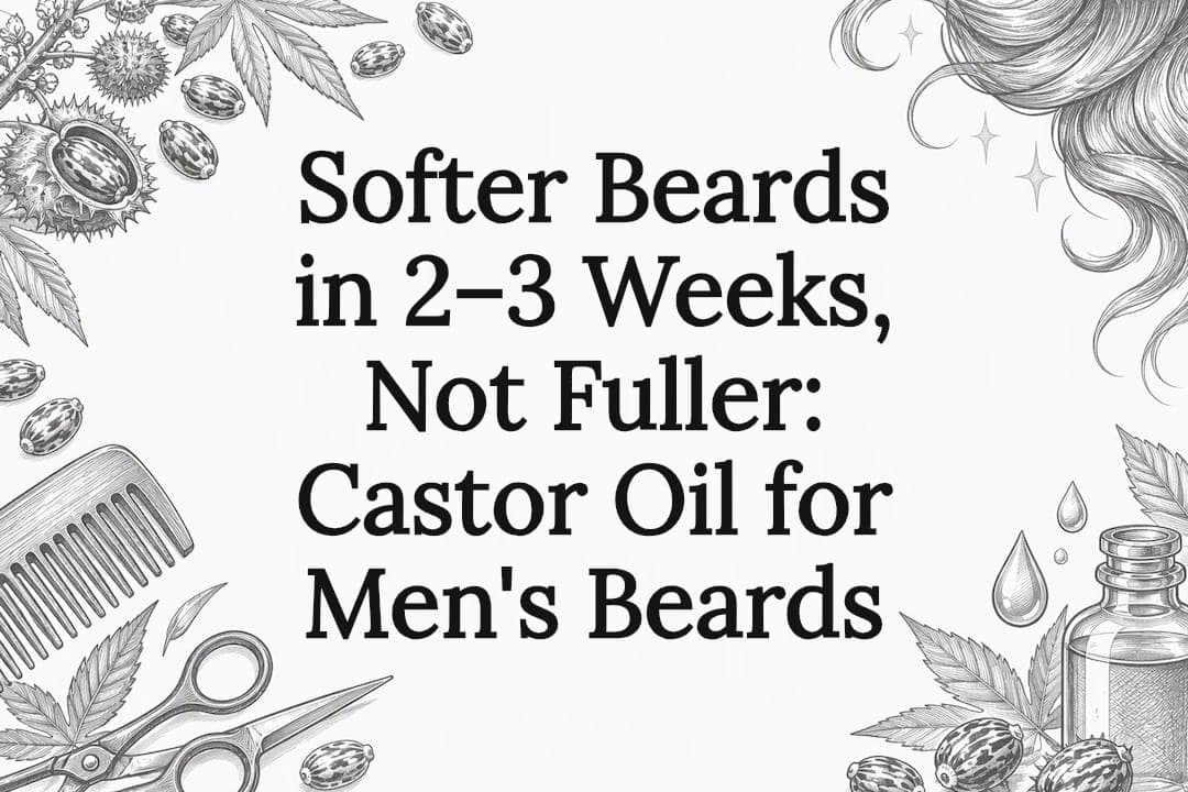 Softer Beards in 2–3 Weeks, Not Fuller: Castor Oil for Men's Beards