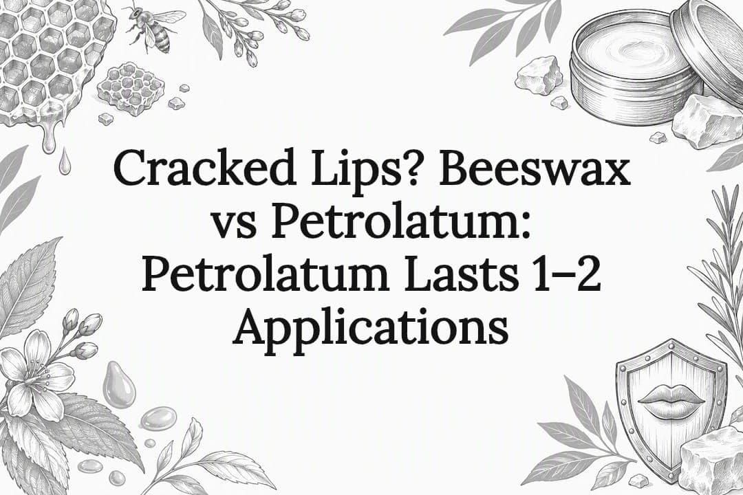 Cracked Lips? Beeswax vs Petrolatum: Petrolatum Lasts 1–2 Applications