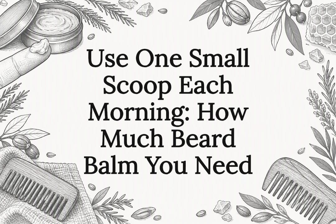 Use One Small Scoop Each Morning: How Much Beard Balm You Need