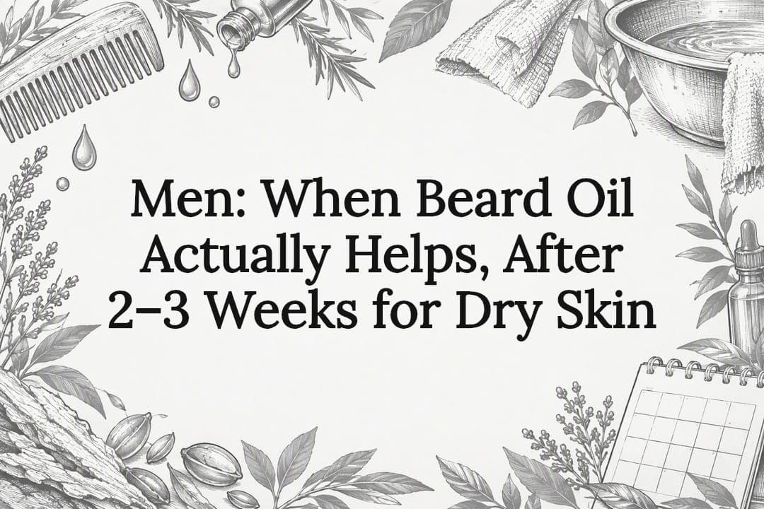 Men: When Beard Oil Actually Helps, After 2–3 Weeks for Dry Skin