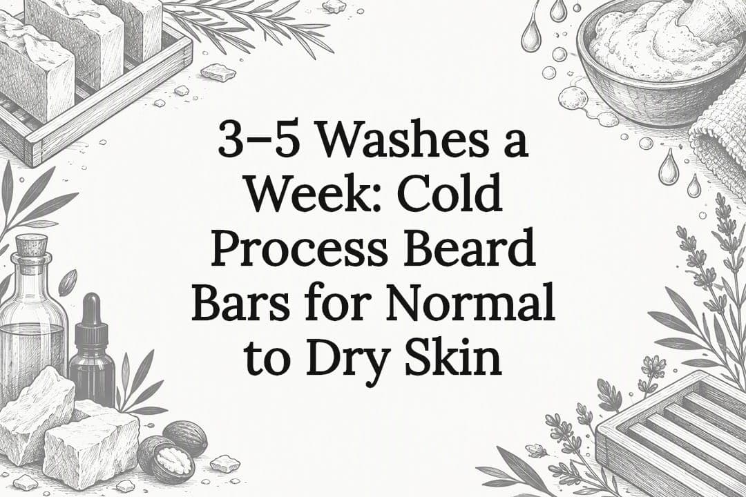 3–5 Washes a Week: Cold Process Beard Bars for Normal to Dry Skin