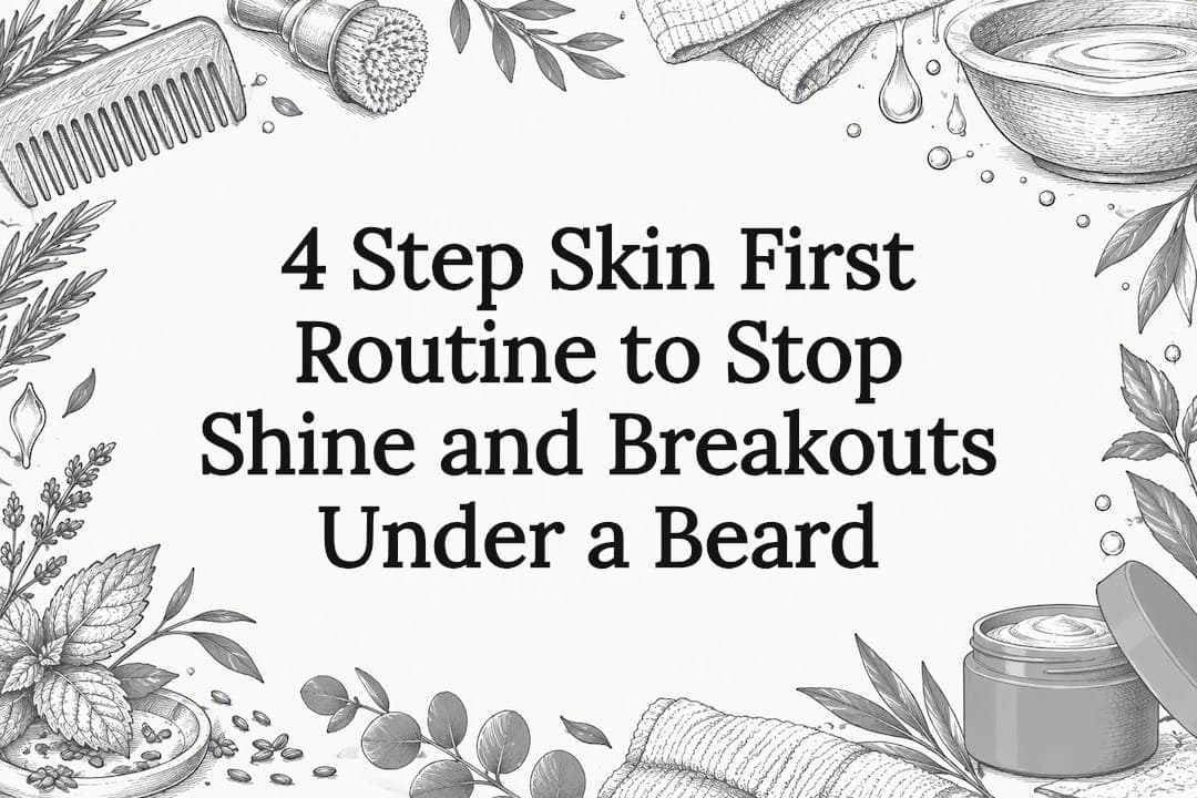 4 Step Skin First Routine to Stop Shine and Breakouts Under a Beard