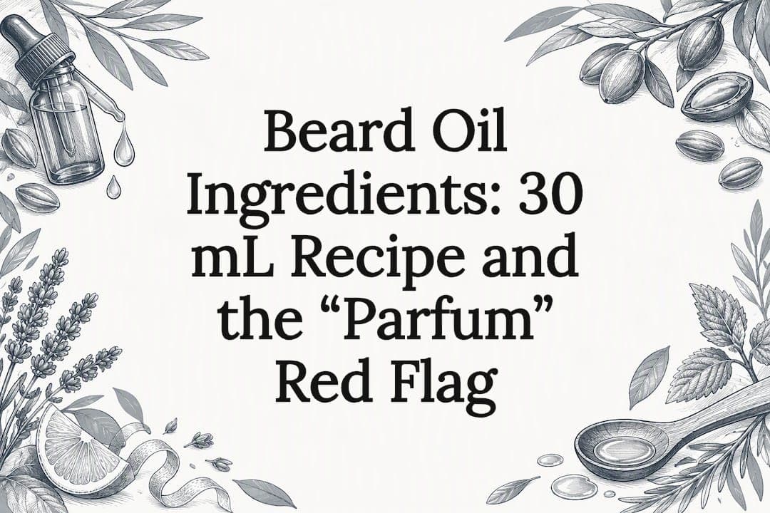 Beard Oil Ingredients: 30 mL Recipe and the “Parfum” Red Flag