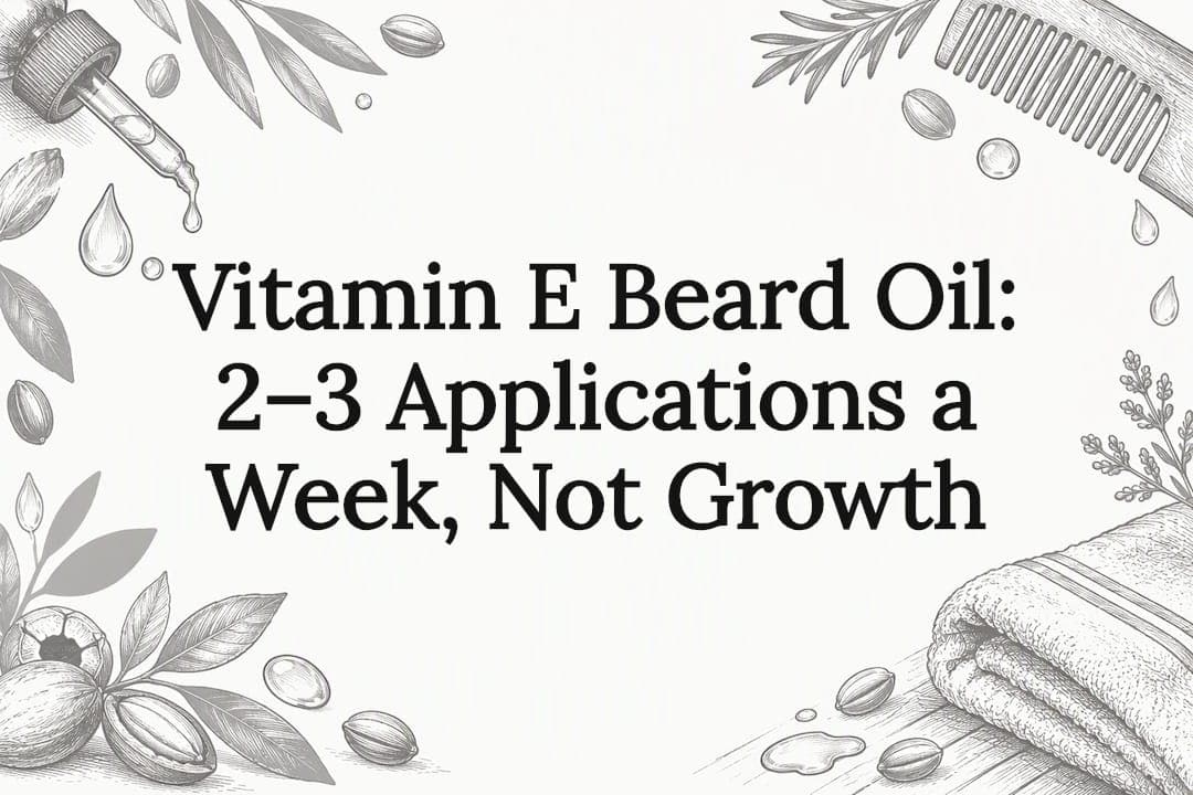 Vitamin E Beard Oil: 2–3 Applications a Week, Not Growth