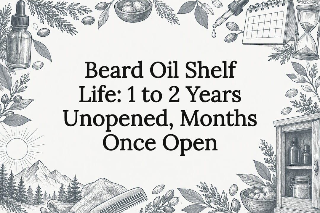 Beard Oil Shelf Life: 1 to 2 Years Unopened, Months Once Open